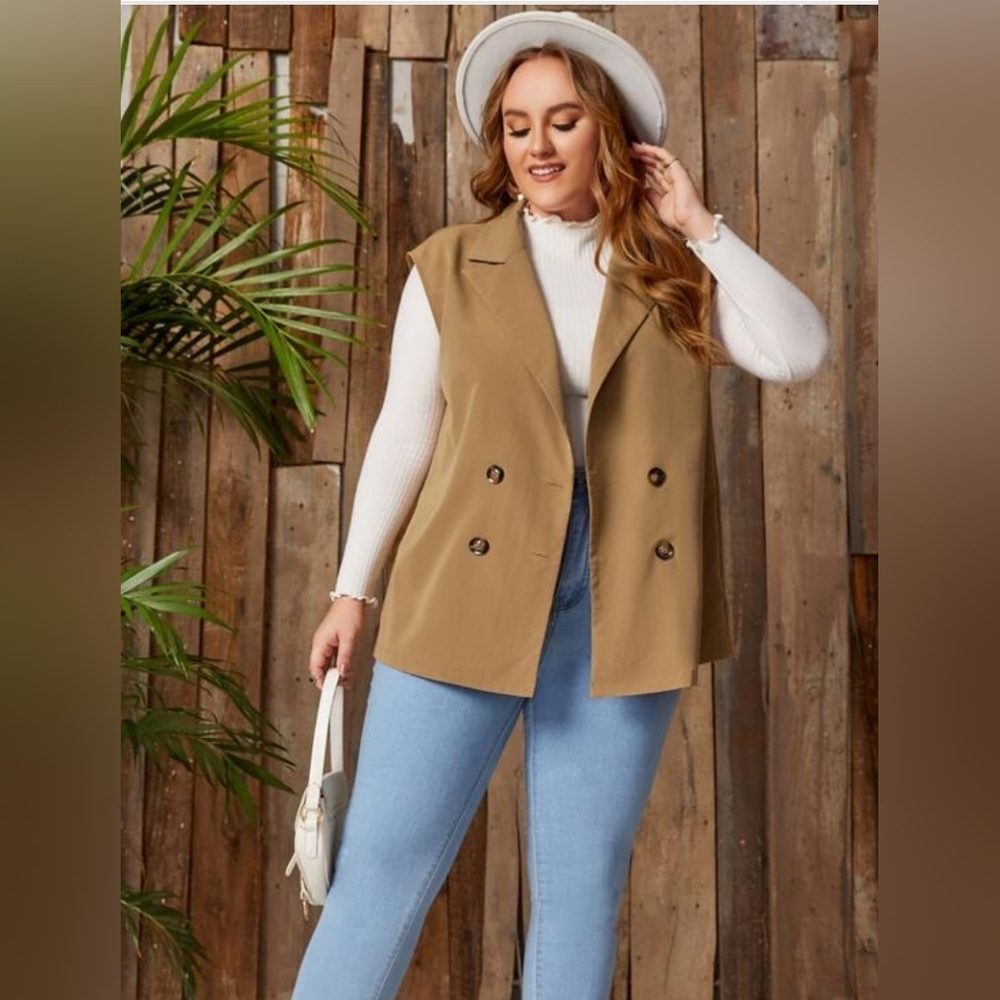 Shein Curve Women's Brown Vest - Picture 5 of 5